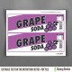 Up Grape Soda 2 Liter Birthday Bottle Label